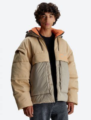 calvin klein modular puffer jacket.